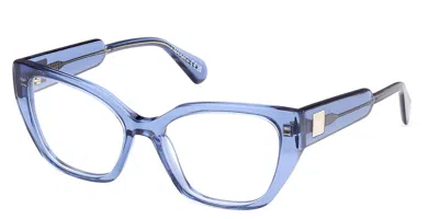 Max & Co Mo5129 090 Women's Glasses Blue Size 53 - Free Lenses - Blue Light Block Available