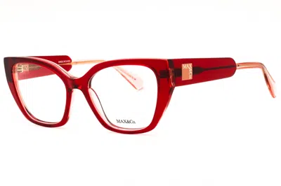 Max & Co Mo5129 Cat-eye Acetate Eyeglasses In Red