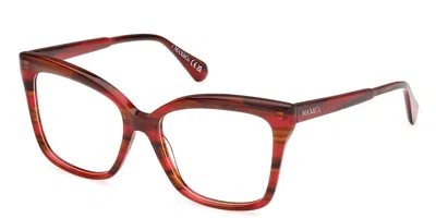 Max & Co Mo5130 068 Women's Glasses Red Size 53 - Free Lenses - Blue Light Block Available In Red Horn
