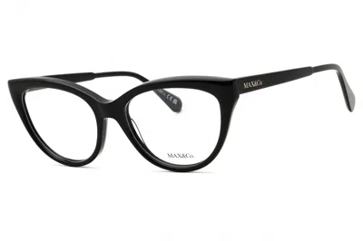 Max & Co Mo5131 Cat Eye Acetate Eyeglasses In Black