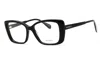 Max & Co Mo5132 Acetate Rectangular Eyeglasses In Black