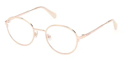 Max & Co Mo5138 024 Women's Glasses White Size 48 - Free Lenses - Blue Light Block Available In Shiny Ivory