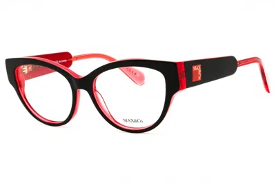 Max & Co Mo5141 Cat-eye Eyeglasses In Black