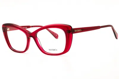 Max & Co Mo5143 Cat Eye Eyeglasses In Burgundy