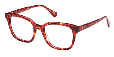 Max & Co Mo5144 054 Women's Glasses Tortoiseshell Size 51 - Free Lenses - Blue Light Block Available In Red