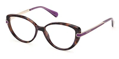 Max & Co Mo5147 055 Women's Glasses Tortoiseshell Size 52 - Free Lenses - Blue Light Block Available In Brown