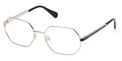 Max & Co Mo5163 032 Women's Glasses Gold Size 54 - Free Lenses - Blue Light Block Available In Shiny Pale Gold