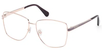 Max & Co Mo5164 028 Women's Glasses Gold Size 55 - Free Lenses - Blue Light Block Available In Shiny Rose Gold