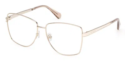 Max & Co Mo5164 32a Women's Glasses Gold Size 55 - Free Lenses - Blue Light Block Available In Shiny Pale Gold