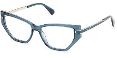 Max & Co Mo5170 084 Women's Glasses Blue Size 54 - Free Lenses - Blue Light Block Available
