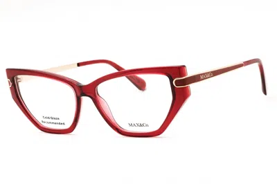Max & Co Mo5170 Cat Eye Eyeglasses In Bordeaux