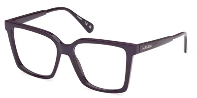 Max & Co Mo5173 081 Women's Glasses Purple Size 53 - Free Lenses - Blue Light Block Available In Shiny Violet