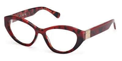 Max & Co Mo5176 Women's Glasses, Tortoiseshell, Size 53 In Red