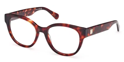 Max & Co Mo5180 Women's Glasses, Tortoiseshell, Size 52 In Red