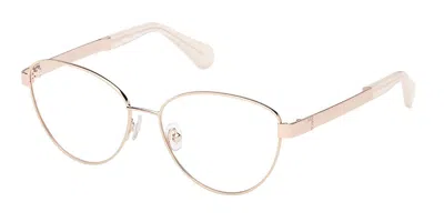 Max & Co Mo5195 028 Occhiali Da Vista Oro Per Donna (solo Montatura) In Shiny Rose Gold