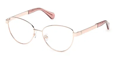 Max & Co Mo5195 033 Occhiali Da Vista Oro Per Donna (solo Montatura) In Shiny Rose Gold