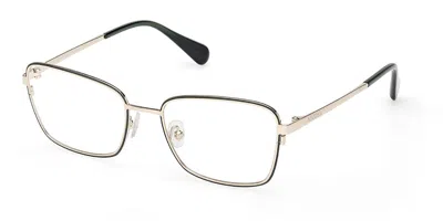 Max & Co Mo5197 32a Occhiali Da Vista Verdi Per Donna (solo Montatura) In Shiny Pale Gold,green