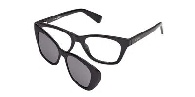 Max & Co Mo5212 001 Occhiali Da Vista Neri Per Donna (solo Montatura) In Black