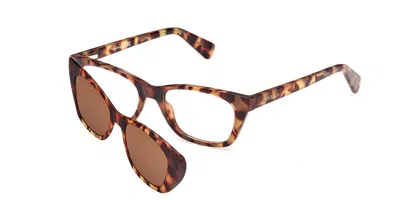 Max & Co Mo5212 With Clip-on 053 Occhiali Da Vista Tartarugatishell Per Donna (solo Montatura) In Blonde Tortoise