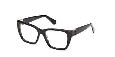 Max & Co Mo5213 001 Women's Glasses  Size 53 - Free Lenses - Blue Light Block Available In Black
