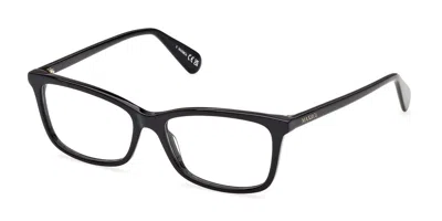 Max & Co Mo5228 001 Occhiali Da Vista Neri Per Donna (solo Montatura) In Black