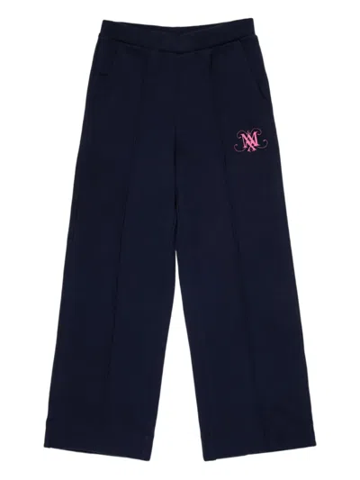 MAX & CO MONOGRAMMED COTTON TROUSERS