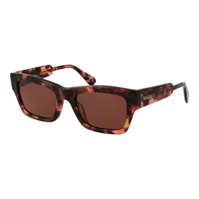 Max & Co Multicolor Acetate Sunglasses In Brown