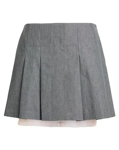 Max & Co . Noemi Woman Denim Skirt Grey Size 4 Colvera In Gray