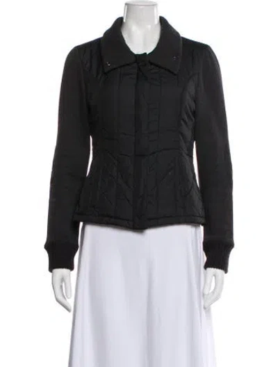 Pre-owned Max & Co Nylon Evening Jacket In Gray