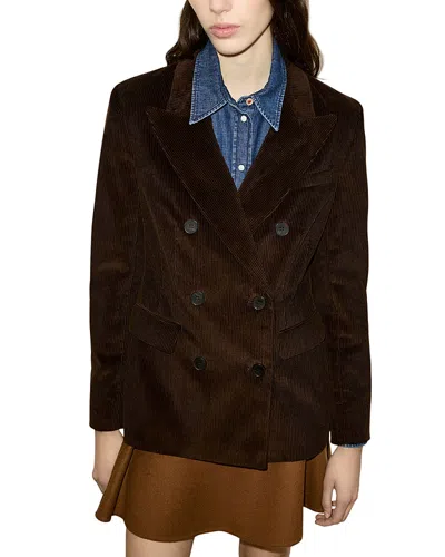 Max & Co . Opunzia Cotton Blend Corduroy Blazer In Multi
