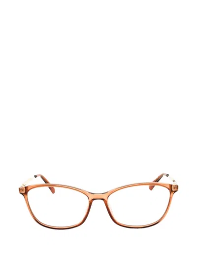 Max & Co Oval-frame Glasses In Brown