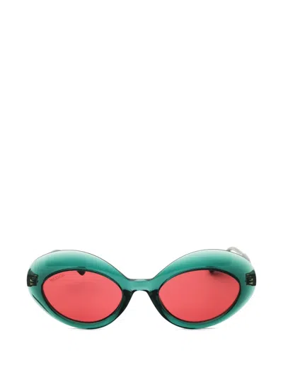 Max & Co Oval-frame Sunglasses In Green