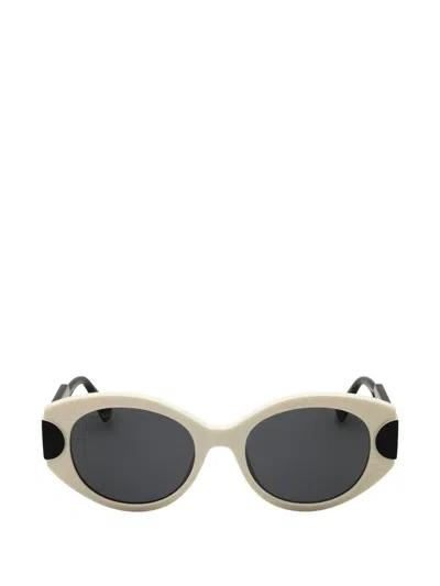 Max & Co Oval-frame Sunglasses In Transparent