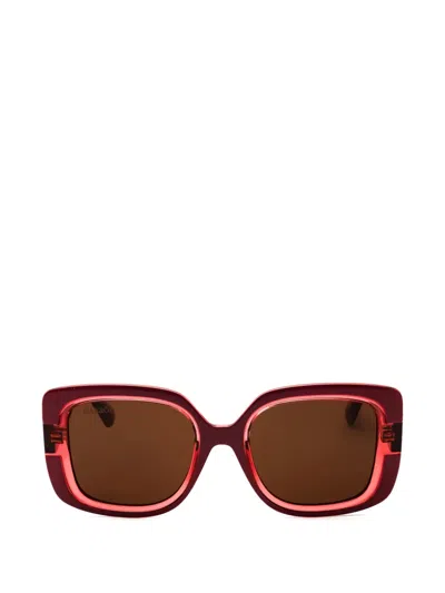 Max & Co Oversized Square-frame Sunglasses In Brown