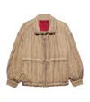 Max & Co . Oversized Zip-up Jacket In Brown