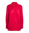 Max & Co Padded Shirt Jacket In Red