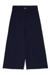 Max & Co Palazzo Pants With Logo In Black