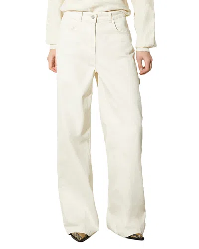 Max & Co . Parure Wide Leg Pants In Cream