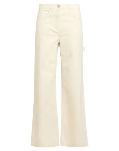 Max & Co Wide-leg Carpenter Jeans In White