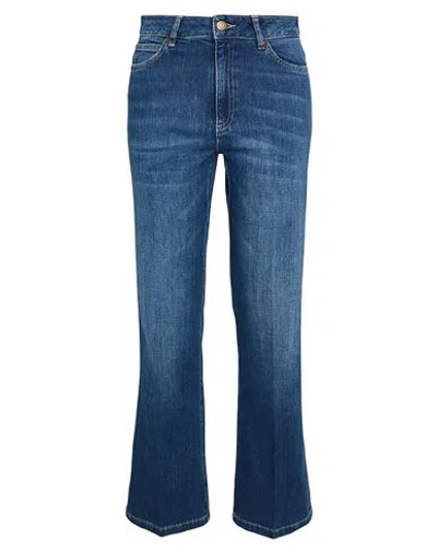 Max & Co . Pasta Woman Jeans Blue Size 31 Cotton, Elastomultiester, Elastane