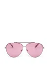 Max & Co Pilot-frame Double-bridge Sunglasses In White