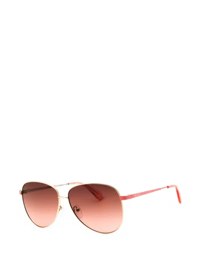 Max & Co Pilot-frame Sunglasses In Gold