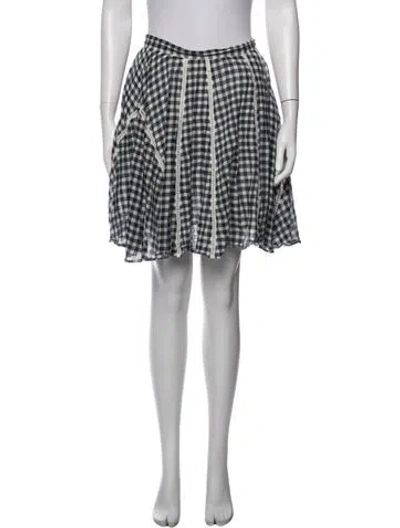 Pre-owned Max & Co Plaid Print Mini Skirt In Multicolor