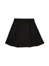 Max & Co Fleece Corolla Skirt In Black