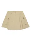 Max & Co Cargo Skirt In Drill In Neutrals