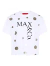 Max & Co Polka-dot Short-sleeve T-shirt In White