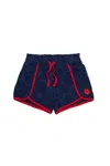 Max & Co Polka Dots Allover Terry Shorts In Blue