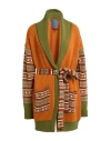 Max & Co . Pony Ride Woman Cardigan Brown Size M Acrylic, Wool, Polyester In Multi