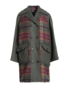 Max & Co . Pony Ride Woman Coat Military Green Size 10 Wool, Polyester, Acrylic, Polyamide In Green
