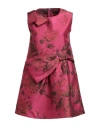 Max & Co . Pony Ride Woman Mini Dress Magenta Size 12 Polyester In Pink